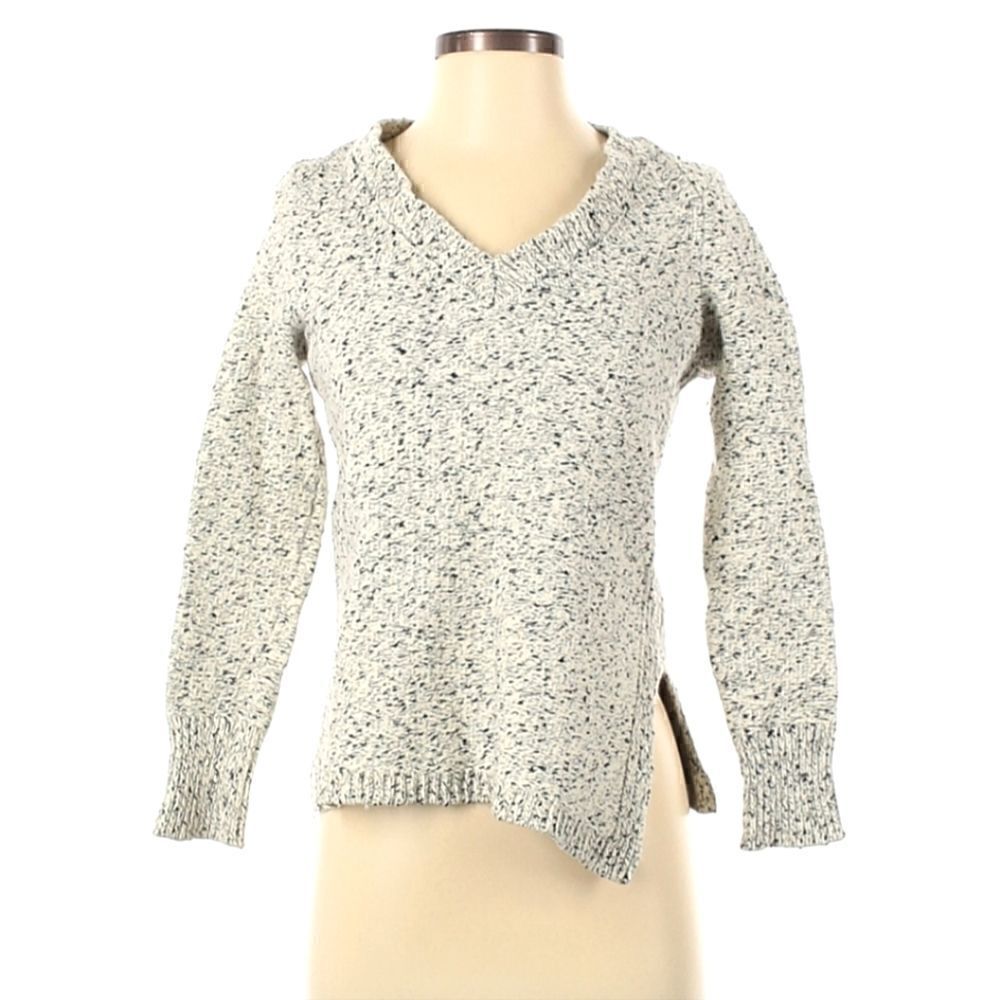 Banana Republic Sweater V Neck Marled Cotton Wool Blend